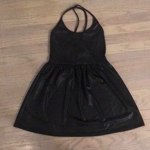 Silence and noise black mini dress